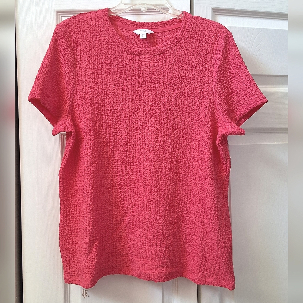 Time and Tru (NWOT), Coral Short Sleeve Top